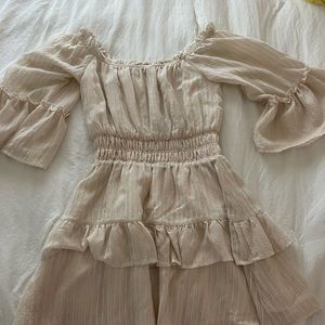 NWT | cream dress size small